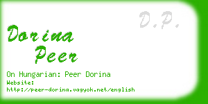 dorina peer business card